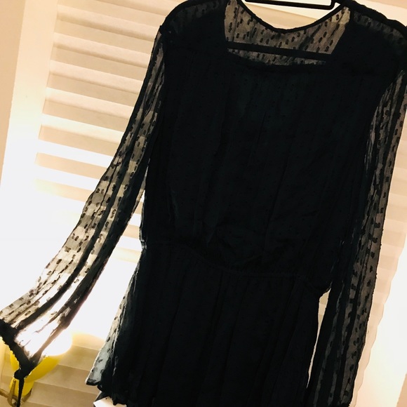 Free People Mini Chiffon Wrap Dress - Picture 4 of 5